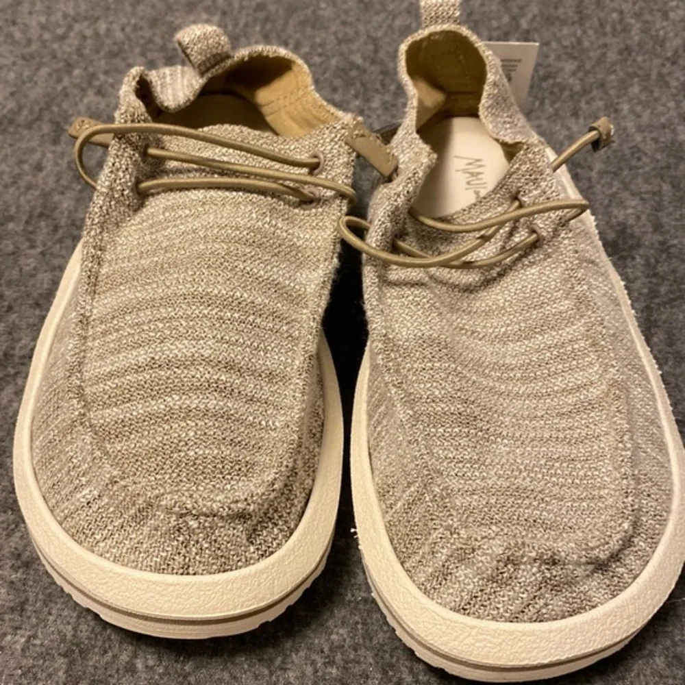Maui And Son Loafer Shoes Mens Size 7 Beach Khaki Slip On Casual Lightweight New